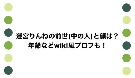 迷宮りんねの前世(中の人)と顔は？年齢などwiki風プロフも！