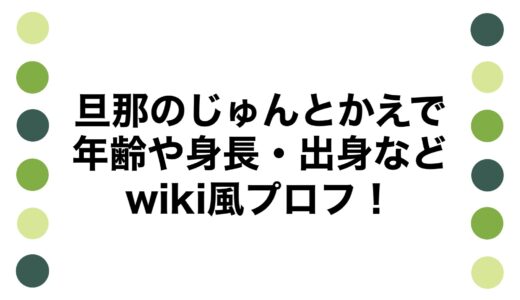 旦那のじゅんとかえでの年齢や身長・出身などwiki風プロフ！