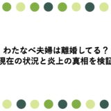 わたなべ夫婦は離婚してる？現在の状況と炎上の真相を検証