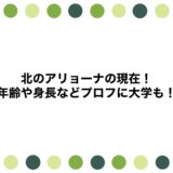 北のアリョーナの現在2026！年齢や身長などプロフに大学も！