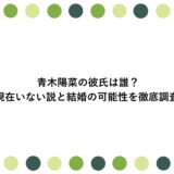 青木陽菜の彼氏は誰？現在いない説と結婚の可能性を徹底調査
